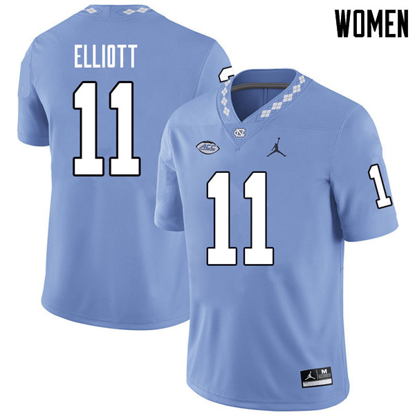 Jordan Brand Women #11 Nathan Elliott North Carolina Tar Heels College Football Jerseys Sale-Carolin